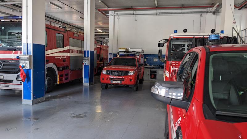 Impianto evac in allestimento presso Caserma Comando provinciale Vigili del Fuoco di Savona